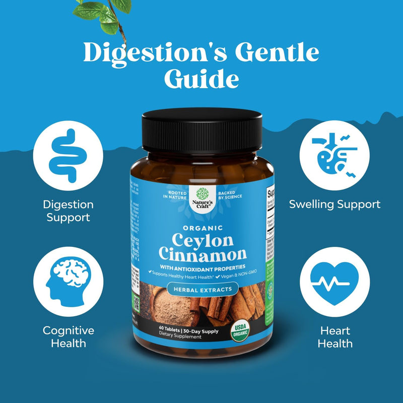 Organic Ceylon Cinnamon 1000mg per serving