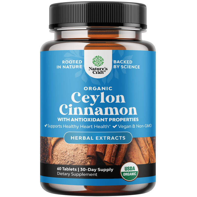Organic Ceylon Cinnamon 1000mg per serving