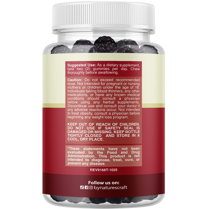 Cranberry Gummies 500mg per serving