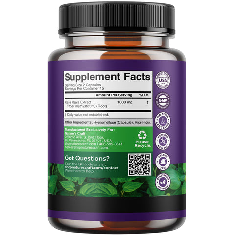 Kava Kava 1000mg per serving