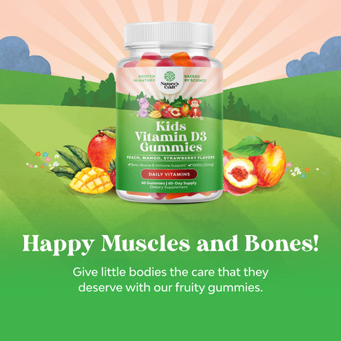 Kids Vitamin D3 Gummies 1000 IU per serving