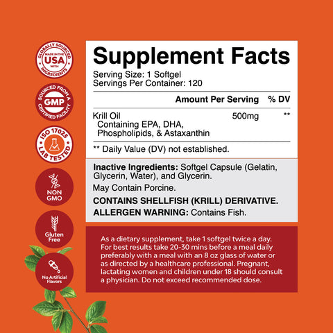 Krill Oil 500mg per serving
