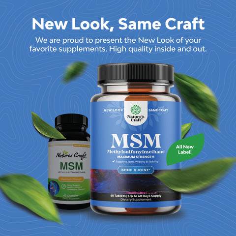 MSM - 60 Capsules - Nature's Craft