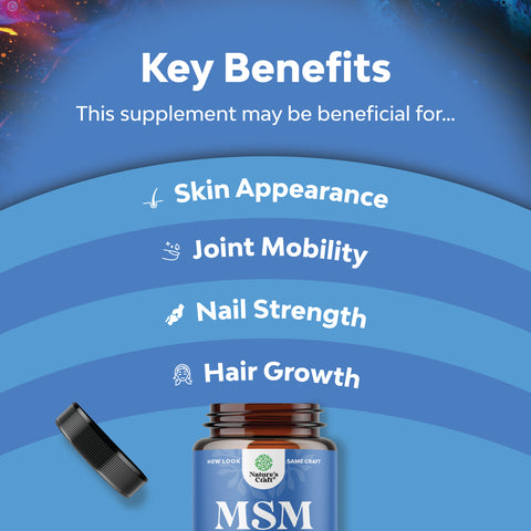 MSM - 60 Capsules - Nature's Craft