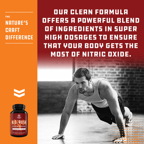 N.O. Rush - 60 Capsules - Nature's Craft