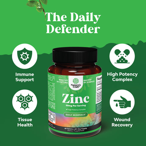 Zinc 50mg per serving