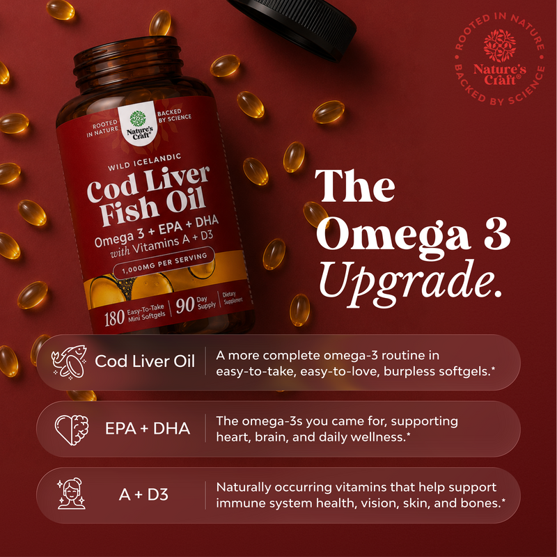 Cod Liver Oil 1000mg per serving