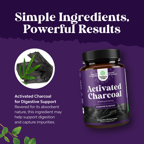 Activated Charcoal 1200mg per serving