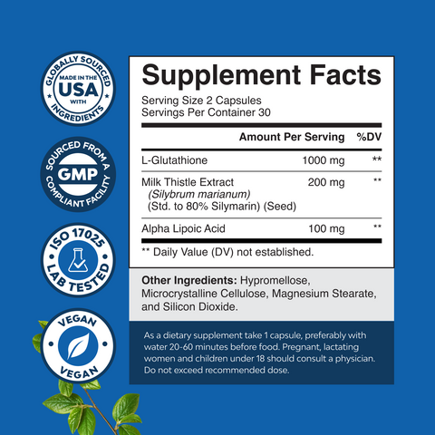 Glutathione 1000mg per serving