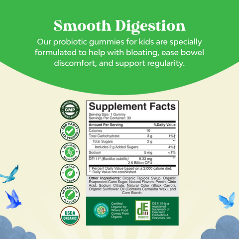 Kids Probiotic Organic Gummies